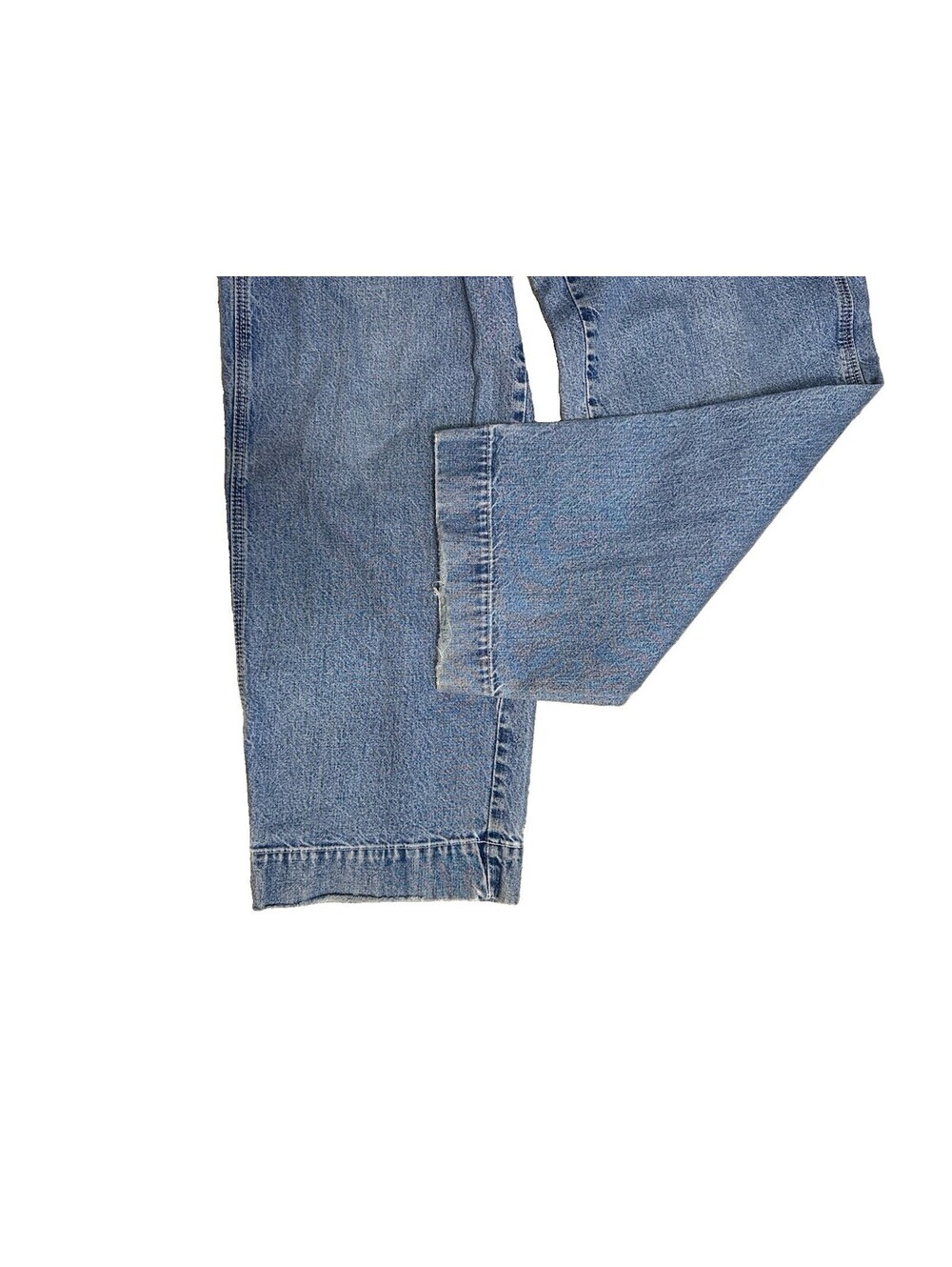 Vintage Ann Taylor Denim Overalls Womens 2 Distressed Light Wash Boho Cotton - Picture 4 of 7